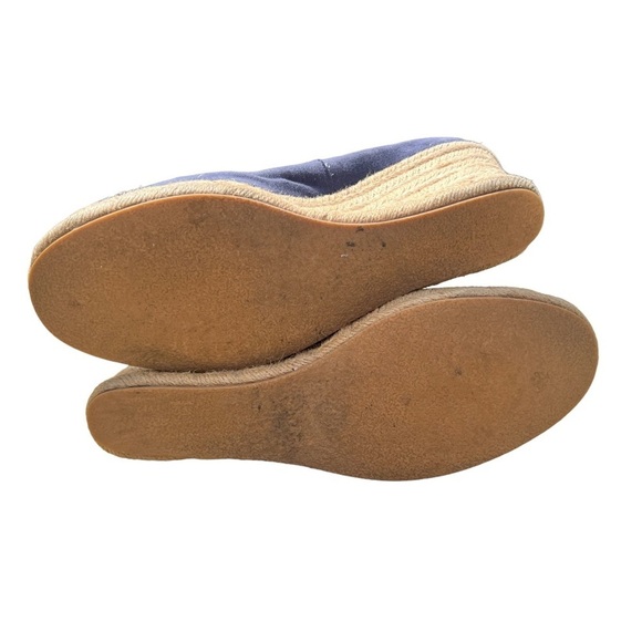 Jack Rogers Palmer Jute-wrapped Wedge Espadrille Midnight Blue Beach 9.5 - Picture 6 of 7